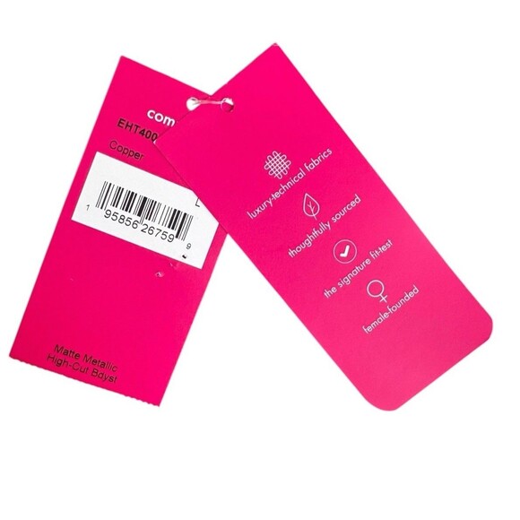 New! Commando Matte Metallic Hi Cut Sleeveless Tank Bodysuit Women's Lg Copper - Picture 5 of 13